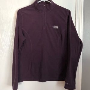 The North Face deep dark purple pullover